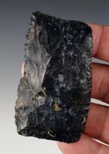 Classic style 2 13/16" Paleo Square Knife made from Coshocton Flint. Crawford Co., Ohio.