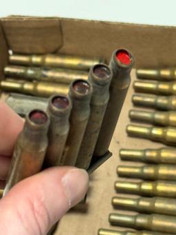 54rds. of 7.62x51 and 28rds. of .30-06 Blanks