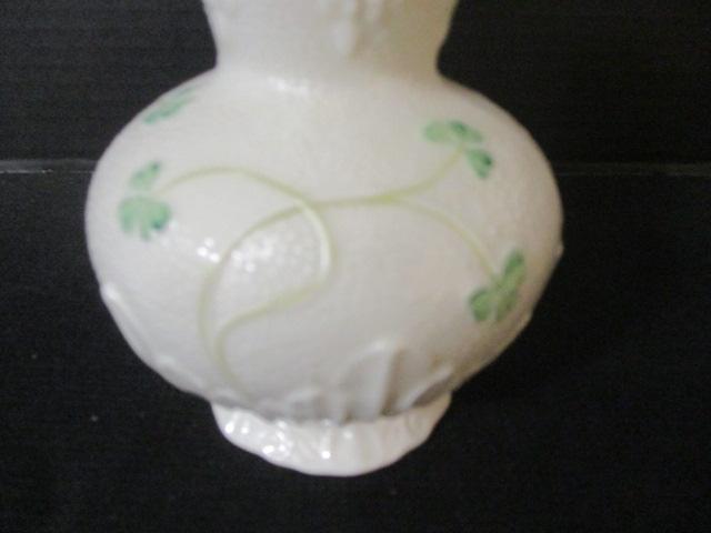 Belleek Shamrocks Vase