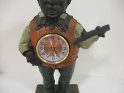 Cast Metal "Mr. Bojangles" Quartz Figural Clock