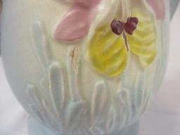 Vintage Hull Pottery Handpainted Iris Urn Vase