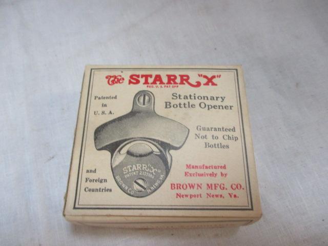 Morton's Salt Pencil Holder, StarX Bottle Opener in box, &