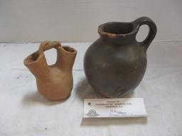 2 Pottery Pieces-1 Signed Crucita & 1 Dean Reed Pitcher