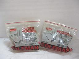 2 new Old Stock Coleman Filter Funnels (still in package)