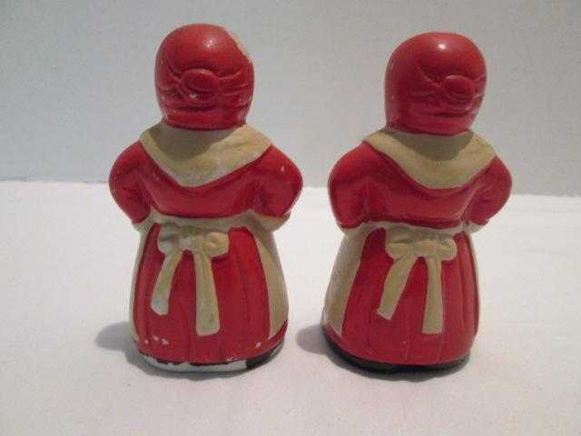 Black Americana Mammy Salt and Pepper Shakers