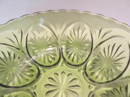 Vintage Green Glass Bowl