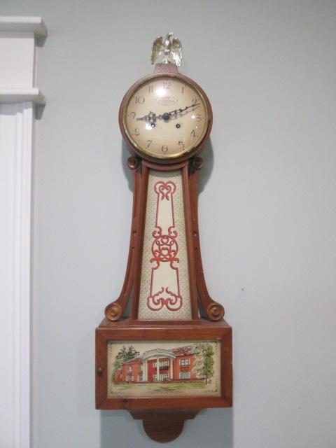 New England Clock Co. Banjo Wall Clock