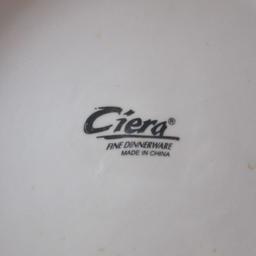 39 Pieces of Ciera Green Stripe Stoneware