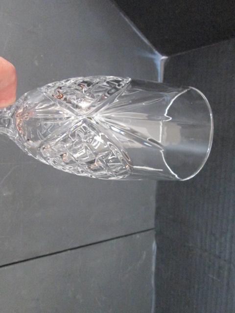 12 "Pineapple" Design Heavy Glass Goblets