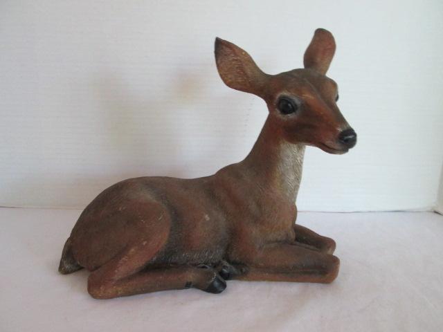 Sculpted Lounging Deer