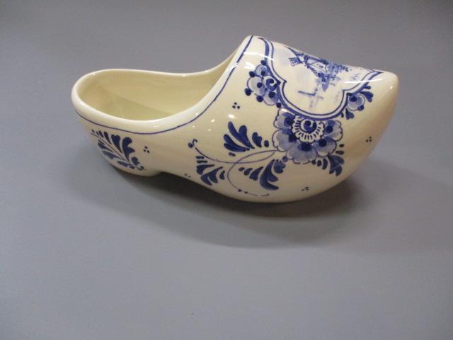 Vintage Delfts Ceramic Clog/Shoe 7 1/2" x 3 1/2"