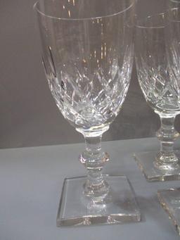 9 Crystal Glasses Signed Hawkes