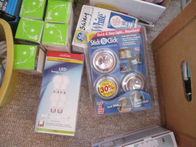 Large Lot of Various Wattage and Type of Lightbulbs