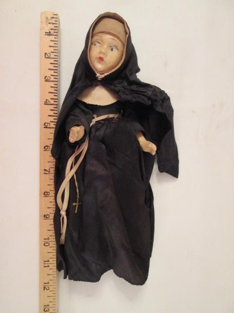 Antique Composite Nun Doll