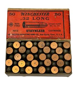 NIB Factory 50rds. of .32 LONG Rimfire Winchester Staynless Ammunition