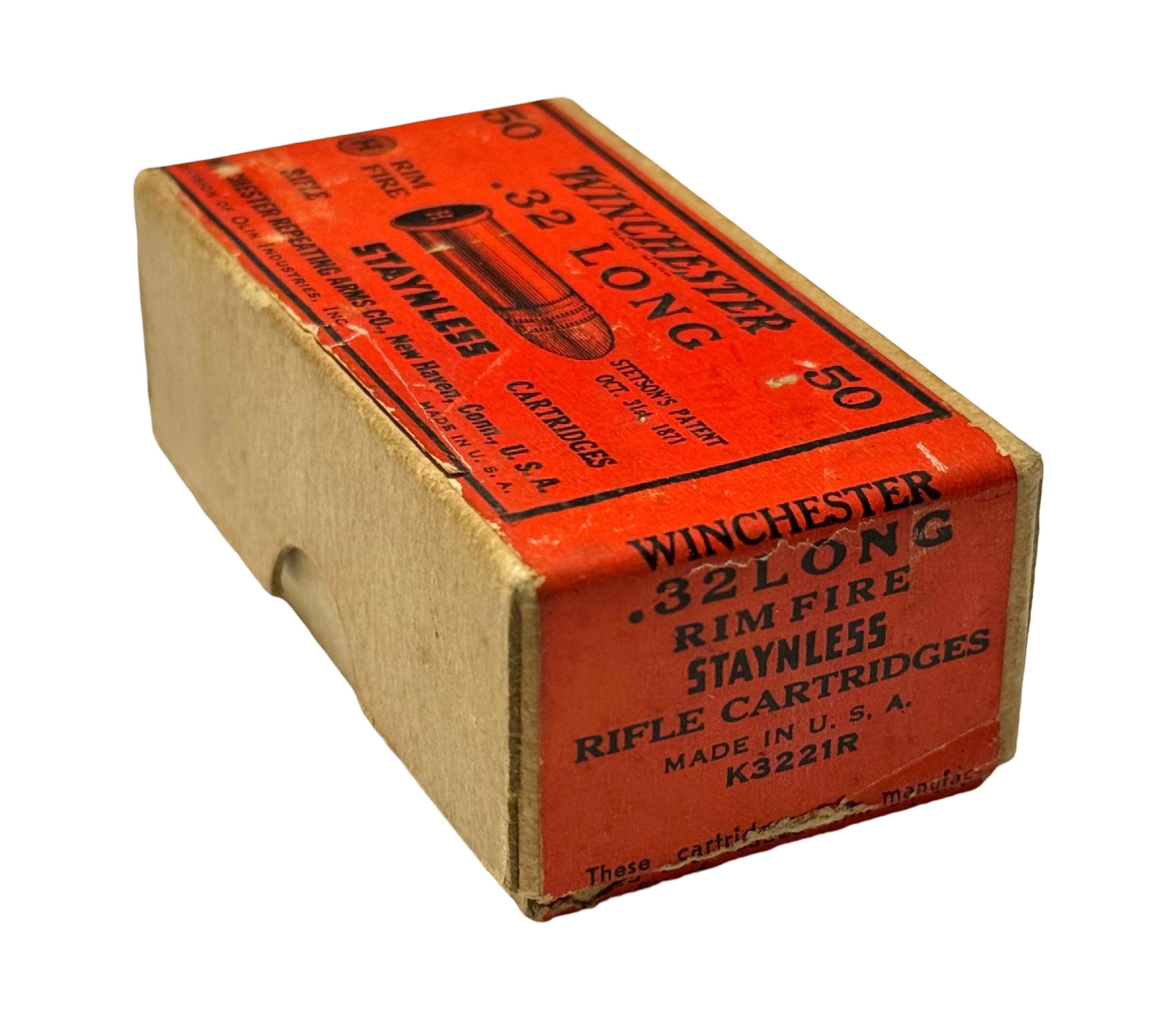 NIB Factory 50rds. of .32 LONG Rimfire Winchester Staynless Ammunition
