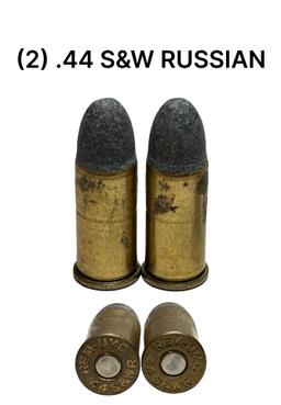 (2) .44 S&W RUSSIAN Cartridges