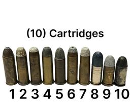 (10) Cartridges - .45 COLT, .44-40, .44 CFW, .44 S&W SPL, .44 MAG, .38 WCF, .45 AC, 45 AR, 45 ACP