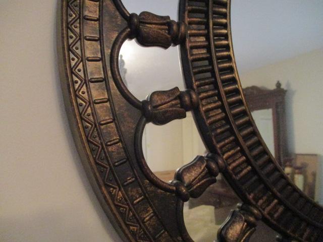 Spindled Round Mirror