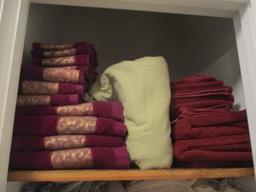 Closet Lot of Towels and Linens