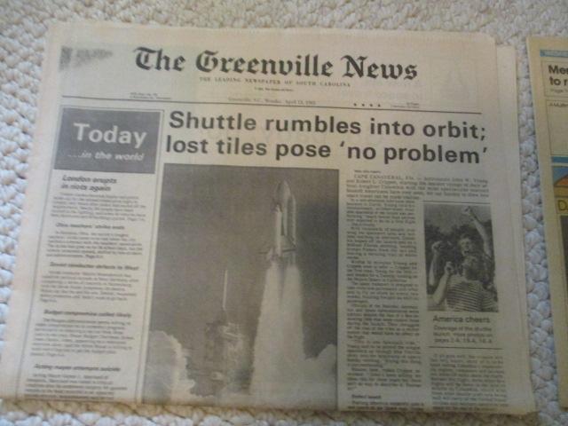 Astronaut and Space Shuttle Newspapers