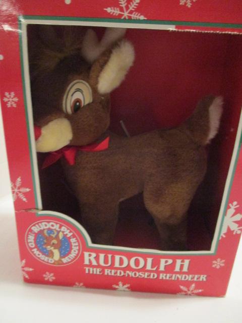 Two Rudolph the Red Nosed Reindeer Plushes