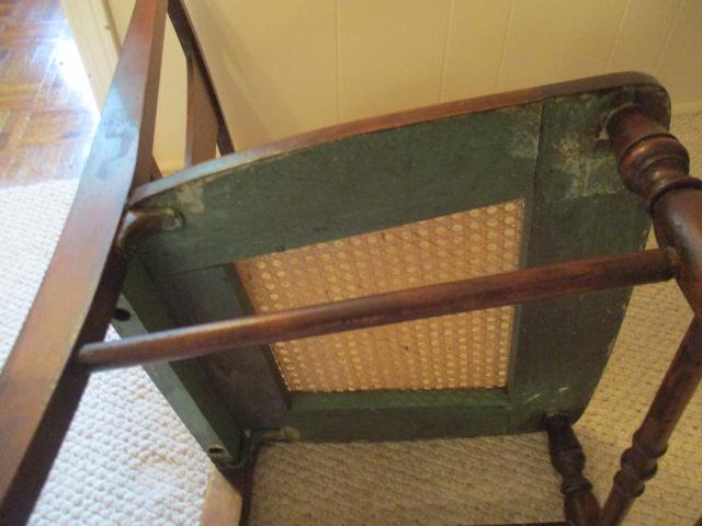 Antique Chair with Caned Seat