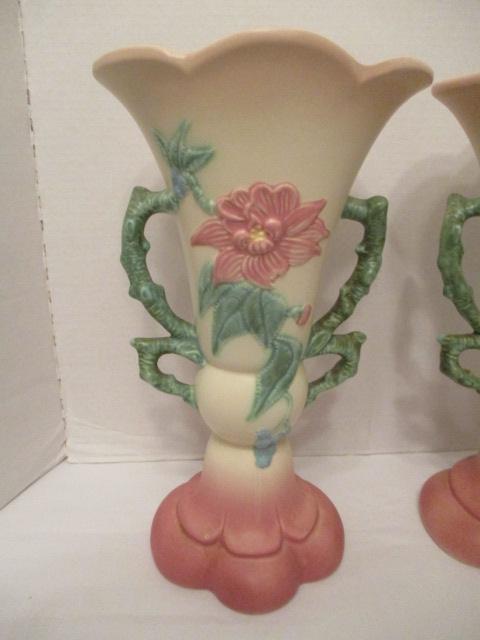 Pair of Hull Art Floral Vases