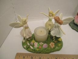 Two Partylite Figural Votive Holders