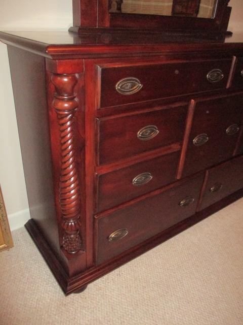 Seven Drawer Dresser with Mirror