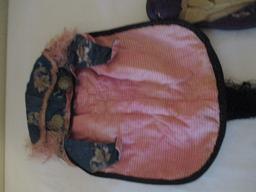 Antique Asian Doll, Slipper, and Hat