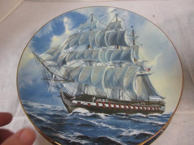 Danbury Mint Rosenthal Ltd. Ed. Great American Sailing Ships Plates