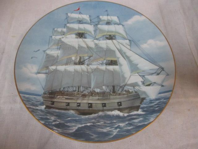 Danbury Mint Rosenthal Ltd. Ed. Great American Sailing Ships Plates