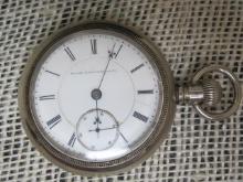 Late 1800's Elgin 17 Jewel BW Raymond Pocket Watch