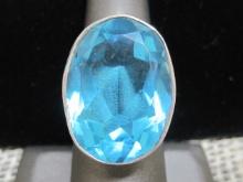 Sterling Silver Blue Quartz Ring