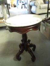 Vintage Occasional Table w/Marble Top