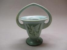 Vintage Roseville Pottery  Basket Vase #708-6