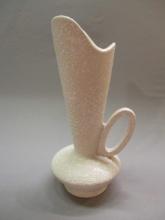 Vintage Mid Century Large White Speckled/Splatter Vase marked Original USA 14"