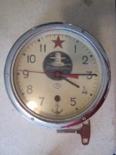 Vintage Russian Soviet CCCP Kauahguychue "Commander's" Maritime Submarine Clock