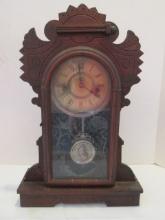 Antique Waterbury Victorian 8 Day Kitchen Clock