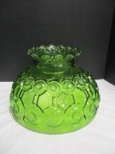 Green Moon and Star Design Glass Shade