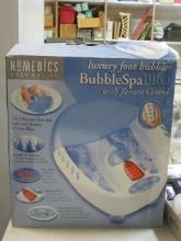 Homedics Bubble Spa Pro with Remote Control Foot Bath