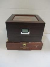 Case Elegance Cigar Humidor Box and Fuente Fuente Wood Cigar Box