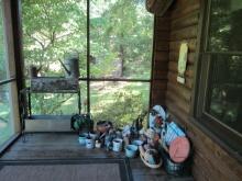 Screen Porch Corner Lot-Flower Pots, Planter Boxes, Gathering Baskets, Birdhouses,