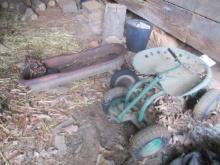 Yard Cart and Rusty Rounded Edge Wagon