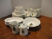 36 Pieces of Pfaltzgraff Christmas Heritage Stoneware