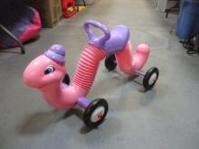 Radio Flyer Pink Ride-On Inchworm