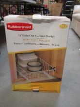 New Old Stock Rubbermaid 14" Slide Out Cabinet Basket