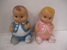 Uneeda Dolls (Plumpers-Boy & Girl) 1967