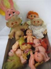 Vintage Troll & Kewpie Dolls